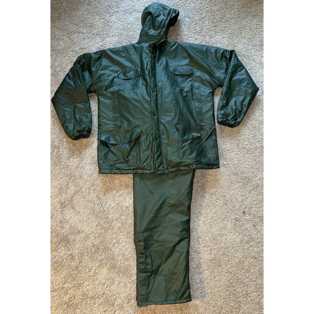 American Clearwater Waterproof Insulated Rain Gear Jacket Size XL Pants Size M‎
